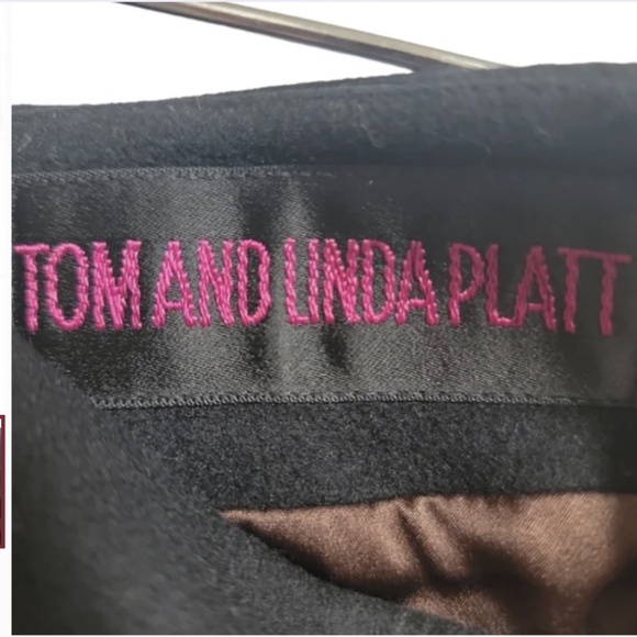 VINTAGE Tom and Linda Platt Cashmere Wool Blend Beaded Skirt S - Picture 4 of 4